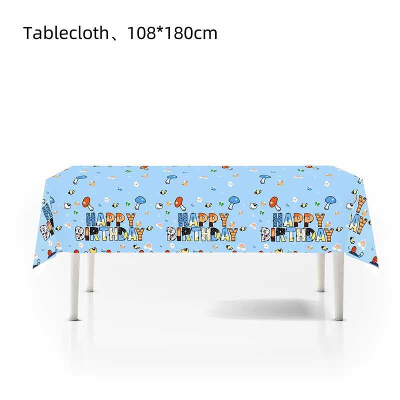 Kit Completo Decoración Cumpleaños Perritos - Platos, Vasos, Servilletas y Manteles Fiesta Infantil