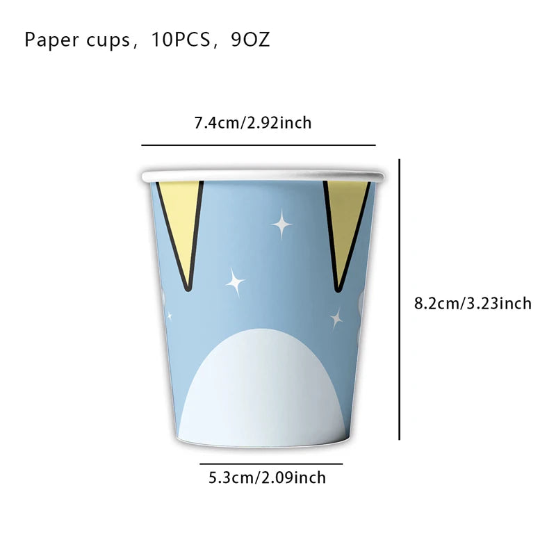 Kit Completo Decoración Cumpleaños Perritos - Platos, Vasos, Servilletas y Manteles Fiesta Infantil